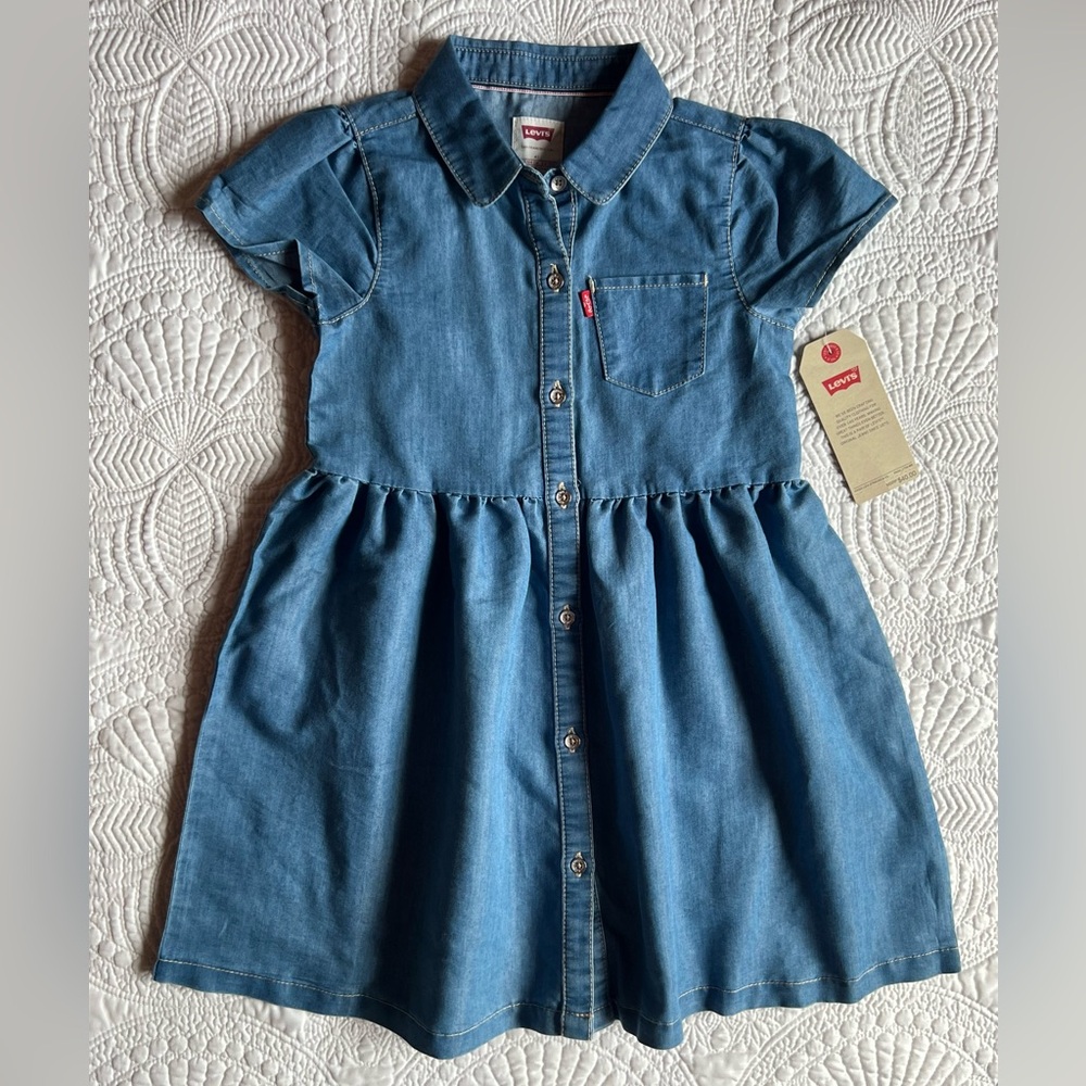 NWT Levi's Blue Denim Kids Dress